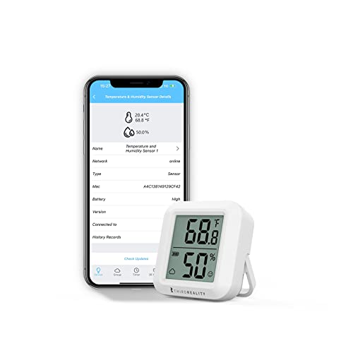 THIRDREALITY Zigbee Temperatur- und Feuchtigkeitssensor mit LCD Display – Kompatibel mit Home Assistant