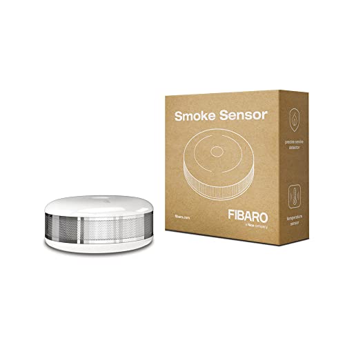 FIBARO Smoke Sensor / Z-Wave Plus mit EN 14604-Zertifizierung – Kompatibel mit Home Assistant