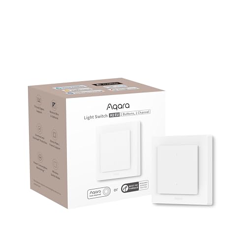 Aqara Lichtschalter H2 EU (2-in-1 Neutral, 2 Tasten 1 Kanal)