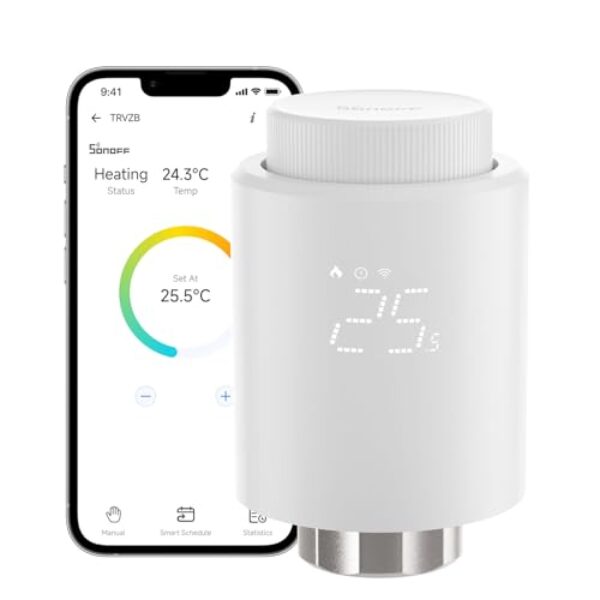 SONOFF Smart Heizkörperthermostat TRVZB – Kompatibel mit Home Assistant