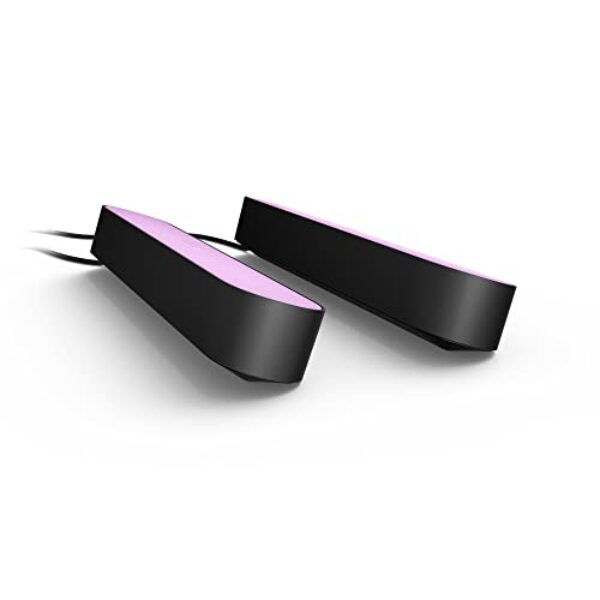 Philips Hue White & Color Ambiance Play Lightbar Doppelpack Basis-Set (500 lm) – Kompatibel mit Home Assistant