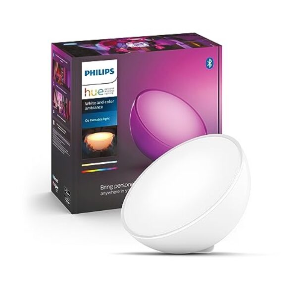 Philips Hue White & Color Ambiance Go Tischleuchte (530 lm) – Kompatibel mit Home Assistant