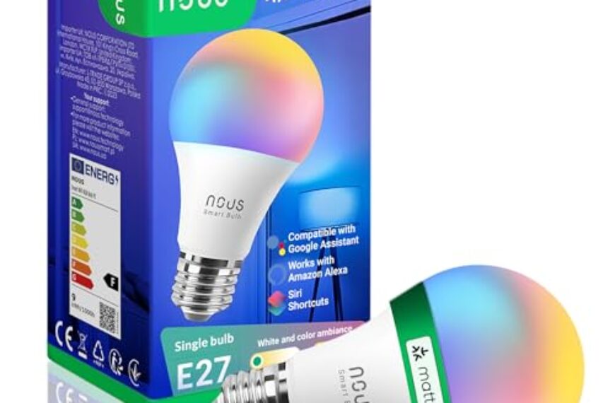 NOUS P3 Smarte RGB E27 | WLAN – Kompatibel mit Home Assistant