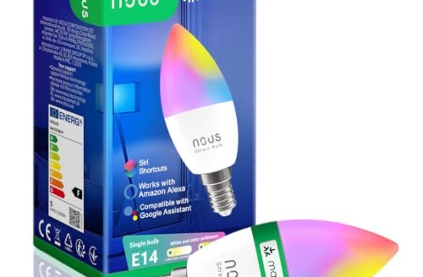 NOUS P4 RGB E14 | WLAN – Kompatibel mit Home Assistant