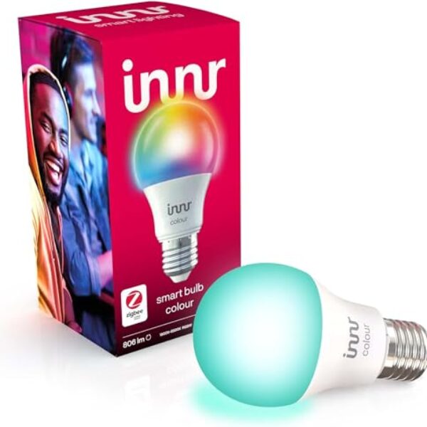 innr Smart Lampe White & Color E27 Dimmbar 1-Pack | ZigBee – Kompatibel mit Home Assistant