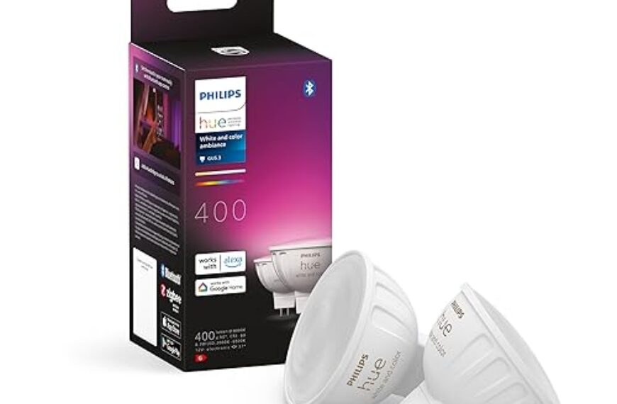 Philips Hue White Ambiance & Color LED Lampe dimmbar 2er Pack MR16 | ZigBee – Kompatibel mit Home Assistant