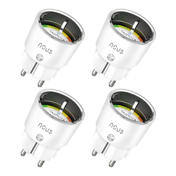 NOUS A1T Tasmota ESP8266 Smart Plug 16A mit Verbrauchsmessung | WLAN – Kompatibel mit Home Assistant