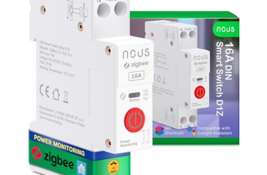 Nous Zigbee DIN Hutschienen-Schalter 16A mit Energieüberwachung | ZigBee –…