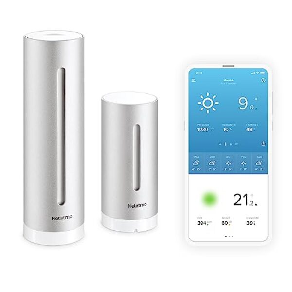Netatmo Smarte Wetterstation | WLAN – Kompatibel mit Home Assistant