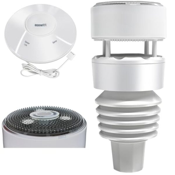 ECOWITT Wittboy Wetterstation 7-in-1-Wetterstationen mit Wi-Fi-Hub Verbessertes GW2000-Gateway Genaue Wettervorhersagedaten für Home Garden Farm 868 MHz
