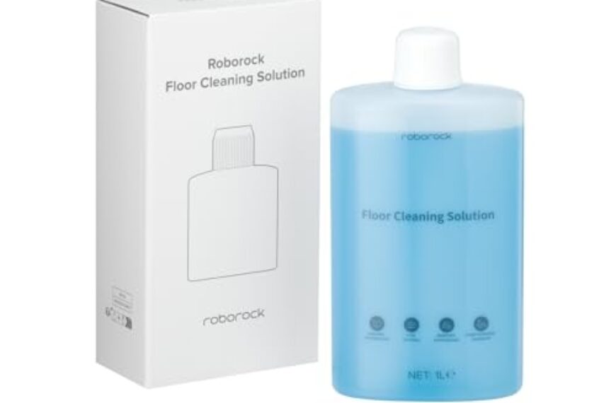 roborock 1L Original Reinigungsmittel für roborock S/Saros/Qrevo/Q-Serie Saugroboter und Flexi/F-Serie Nass- & Trockensauger, Bodenreiniger Mittel, Keine Schaumbildung und Schlieren, Konzentrat