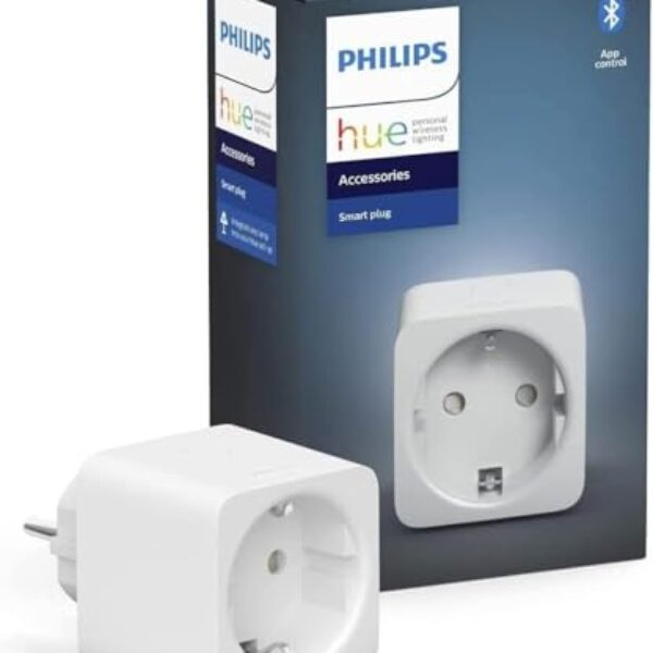 Philips Hue Smart Plug, smarte Steckdose, kompatibel mit Amazon Alexa (Echo, Echo Dot), Weiß