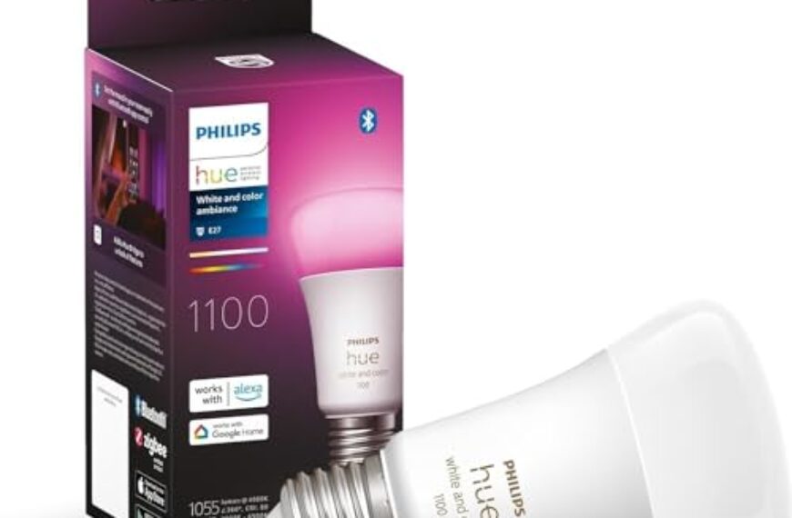 Philips Hue White & Color Ambiance E27 LED Lampe (1100 lm) | ZigBee – Kompatibel mit Home Assistant