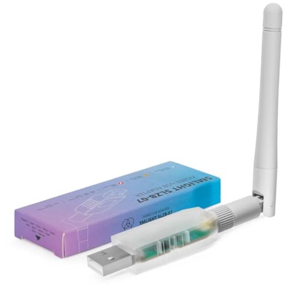 SMLIGHT SLZB-07 Zigbee 3.0 Coordinator Thread/Matter Mini USB Adapter Funktioniert mit Zigbee2MQTT, Home Assistant, ZHA