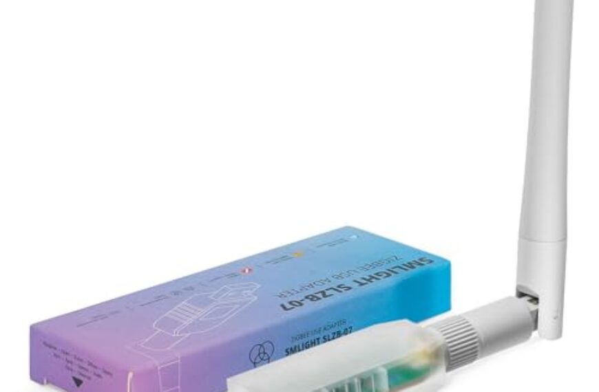 SMLIGHT SLZB-07 Zigbee 3.0 Coordinator Thread/Matter Mini USB Adapter Funktioniert mit Zigbee2MQTT, Home Assistant, ZHA
